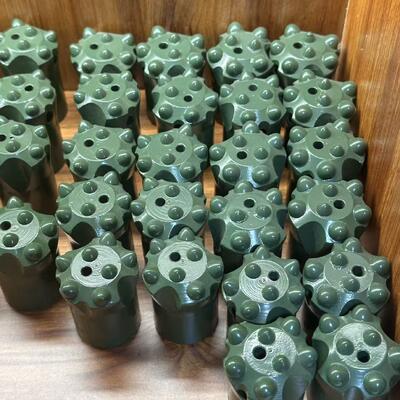 7 11 12 Tapered Button Bits Rock Drilling Tools For Mining Rock Excavation