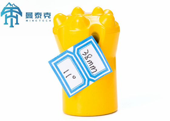 12 βαθμών Carbide Tungsten Tapered Button Bit Μικρές τρύπες Εργαλεία γεωτρήσεις βράχου