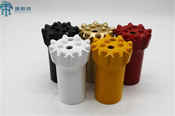 Τοπ κομμάτι διατρήσεων βράχου κουμπιών νημάτων σφυριών T38 76mm κανονικό